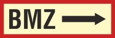 BMZ rechts - 3 mm Alu-Verbund Schild