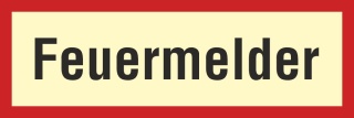 Brandschutzzeichen Feuermelder Brand Feuer Rauch Nachleuchtend ASR A1.3