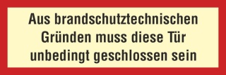 Tür geschlossen - Aufkleber