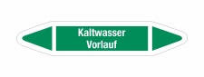 Rohrleitungskennzeichnung Aufkleber Etikett Kaltwasser...