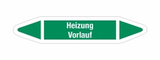 Rohrleitungskennzeichnung Aufkleber Etikett Heizung...