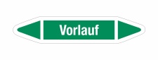 Rohrleitungskennzeichnung Aufkleber Etikett Vorlauf DIN...