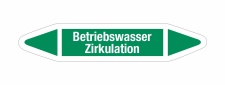 Rohrleitungskennzeichnung Aufkleber Betriebswasser...