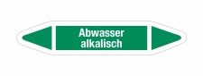 Rohrleitungskennzeichnung Aufkleber Etikett Abwasser...