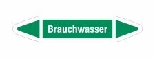 Rohrleitungskennzeichnung Aufkleber Etikett Brauchwasser...