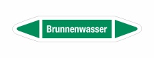 Rohrleitungskennzeichnung Aufkleber Etikett Brunnenwasser...