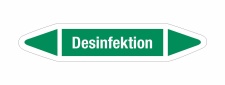Rohrleitungskennzeichnung Aufkleber Etikett Desinfektion...