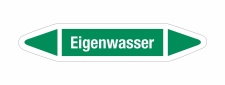 Rohrleitungskennzeichnung Aufkleber Etikett Eigenwasser...