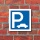 Schild Parkplatz für Autos Hinweisschild Parkplatzschild 400 x 400 mm