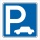Schild Parkplatz für Autos Hinweisschild Parkplatzschild 400 x 400 mm
