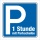 Schild Parkplatz 1 Stunde Parkscheibe Hinweisschild Parkplatzschild 400 x 400 mm