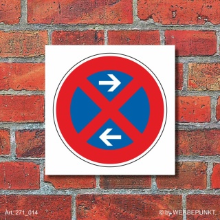 Schild Parkverbot beide Richtungen Halteverbot Parkverbotsschild 400 x 400mm