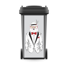 Mülltonnenaufkleber Mülltonne Mülleimer...