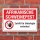 Schild Afrikanische Schweinepest Wildschwein Zutritt verboten 3 mm Alu-Verbund