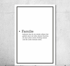 Vintage Shabby Holzschild Familie Definition...
