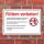 Schild Füttern verboten Essensreste Ratten Kot Hinweisschild 3 mm Alu-Verbund