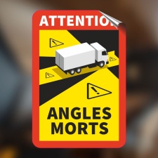 Toter Winkel Angles Morts - LKW / Aufkleber 1 Stück