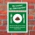 Schild Landwirtschaft Futterwiese Nahrungsmittel Kein Hundeklo 3 mm Alu-Verbund