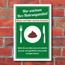 Schild Landwirtschaft Futterwiese Nahrungsmittel Kein...