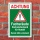 Schild Hochansteckende Fuchsräude Hunde anleinen Wald Warnschild 3 mm Alu-Verbund 450 x 300 mm