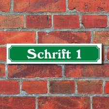 Straßenschild Hausnummer Schild nach Wunsch...