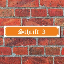 Straßenschild Hausnummer Schild nach Wunsch...