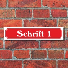 Straßenschild Hausnummer Schild nach Wunsch...