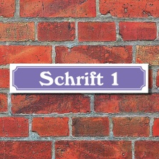 Straßenschild Hausnummer Schild nach Wunsch...