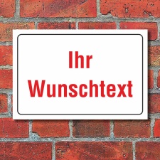 Schild Hinweisschild Wunschtext Firmenschild Praxisschild...
