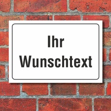 Schild Hinweisschild Wunschtext Firmenschild Praxisschild...