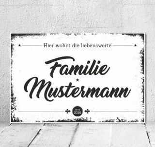 Schild Vintage Shabby Nostalgie Holzschild Dekoschild Namensschild Türschild
