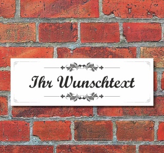 Schild Vintage Nostalgie Dekoschild Namensschild Türschild Haustür - 30x10 cm