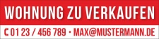 PVC Werbebanner Banner Plane Wohnung zu verkaufen mit...