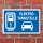 Schild Nur für E-Autos Tankstelle Ladestation Parkplatz 3 mm Alu-Verbund - 600 x 400 mm