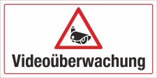 Motiv 5 - Schild Videoüberwachung  - 300 x 150 mm