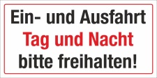 Motiv 2 - Ein und Ausfahrt Tag und Nach freihalten - 400...