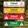 PVC Banner Achtung Tollwut Forst Wald Wildtiere Plane mit Ösen