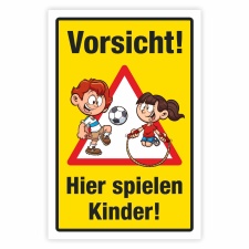 "Achtung hier spielen Kinder" –...