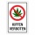 Schild Kiffen verboten Cannabis Hinweisschild 3 mm Alu-Verbund