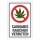 Schild Cannabis rauchen verboten Hinweisschild 3 mm Alu-Verbund