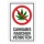 Schild Cannabis rauchen verboten Hinweisschild 3 mm Alu-Verbund 300 x 200 mm