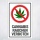 Schild Cannabis rauchen verboten Hinweisschild 3 mm Alu-Verbund 300 x 200 mm