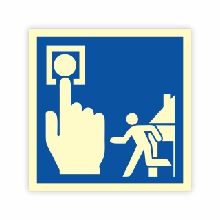 Hausalarm Evakuierung Brandschutzzeichen Symbol Nachleuchtend ASR A1.3