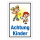"Achtung Kinder" – Hochwertiges Sicherheitsschild für den Außenbereich 3 mm Alu-Verbund 450 x 300 mm