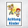 "Achtung Kinder" – Hochwertiges Sicherheitsschild für den Außenbereich 3 mm Alu-Verbund 450 x 300 mm
