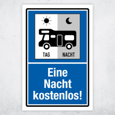 "Parkplatz für Wohnmobile eine Nacht...