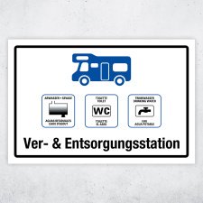 "Campingplatz Ver- und Entsorgungsstation"...