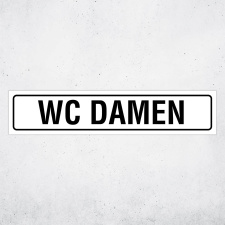 "WC DAMEN" – Hochwertiges Hinweisschild...
