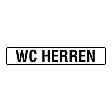 "WC HERREN" – Hochwertiges Hinweisschild...