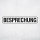 "BESPRECHUNG" – Hochwertiges Hinweisschild für den Außenbereich 52 x 11 cm